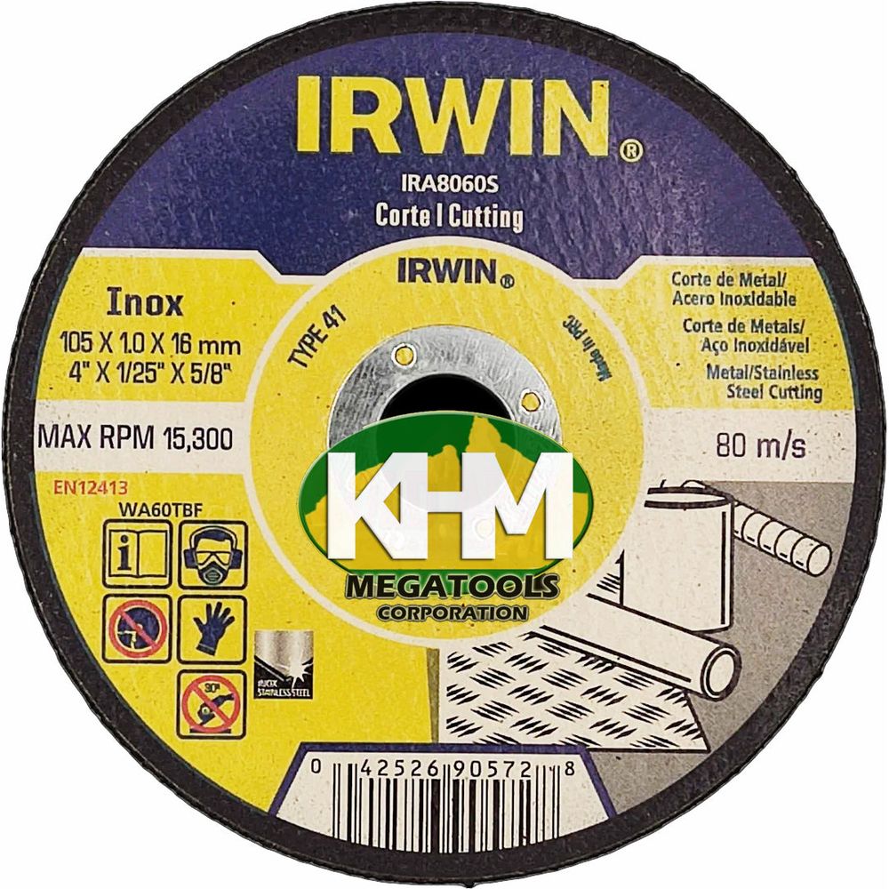 Irwin Cut-off Wheel / Grinding Disc | Irwin by KHM Megatools Corp. Irwin Cut-off Wheel / Grinding Disc | Irwin by KHM Megatools Corp.